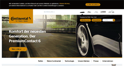 Desktop Screenshot of continental-reifen.de